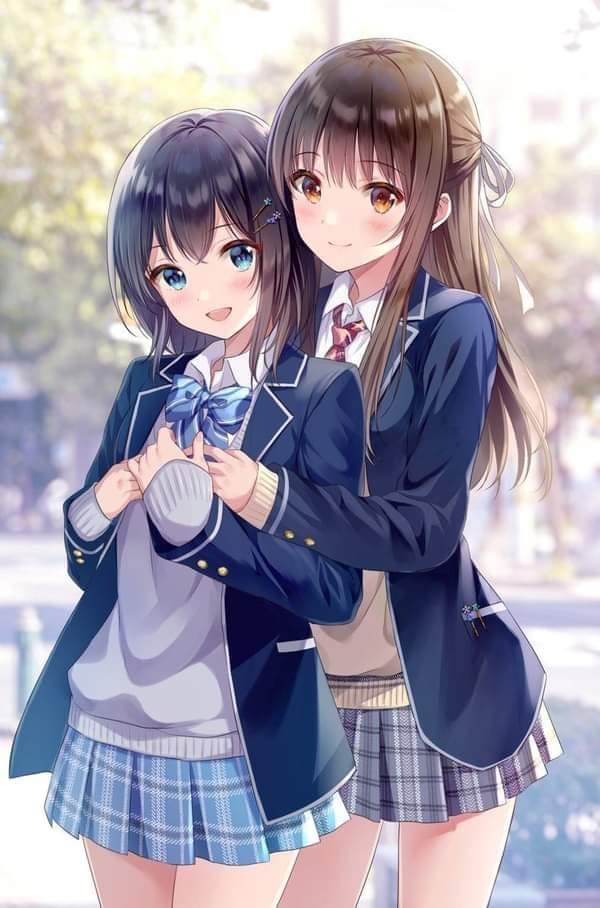 avatar cặp bff nữ anime cute 10