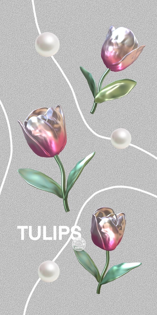 Hình nền hoa tulip cute 10