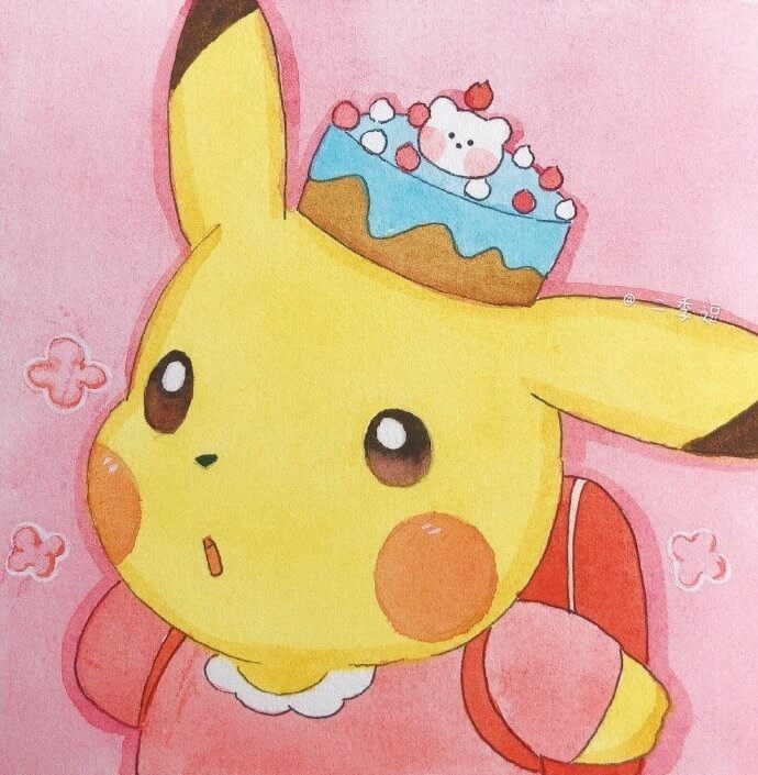 Hình nền máy tính pikachu cute 1