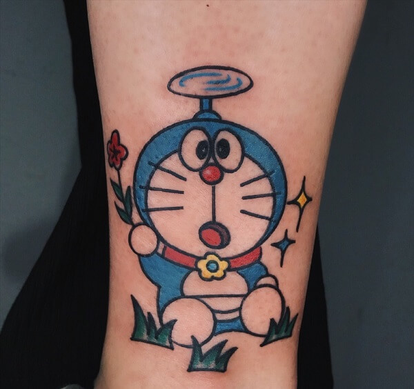 Hình xăm doraemon cute 6