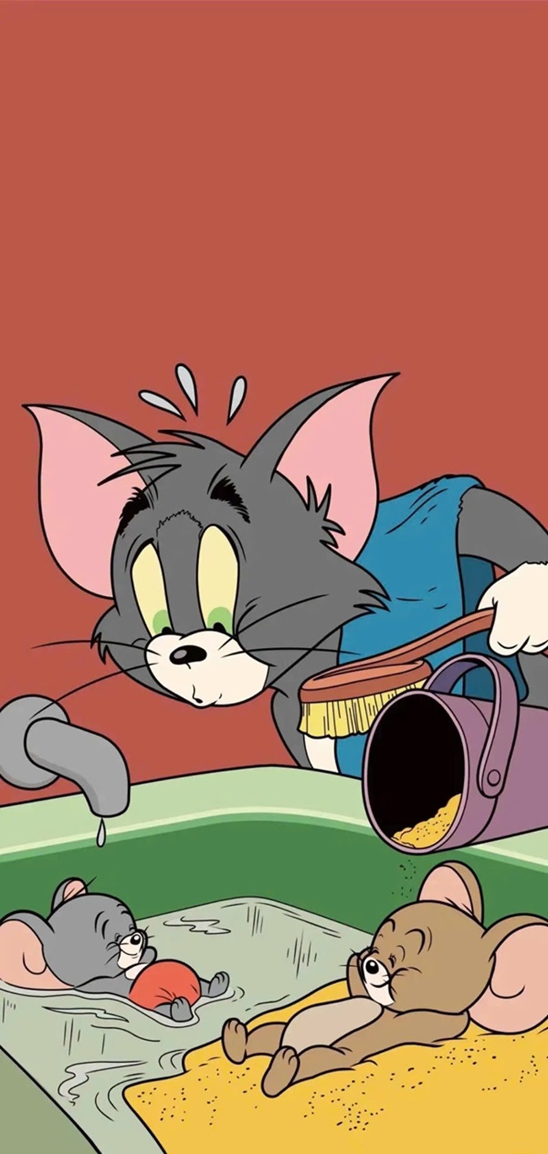 Hình nền điện thoại tom and jerry cute 8