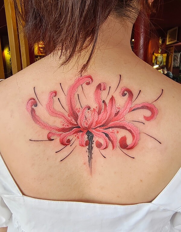 Tattoos hình xăm hoa bỉ ngạn 13