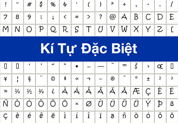 Dãy kí tự đặc biêt