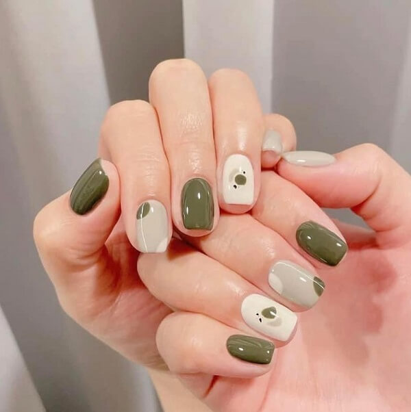 nail màu xanh ngọc 1