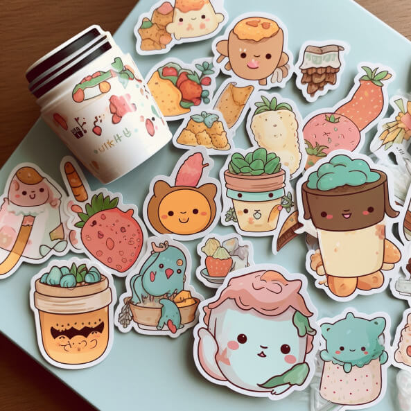 Hình dán sticker cute 1