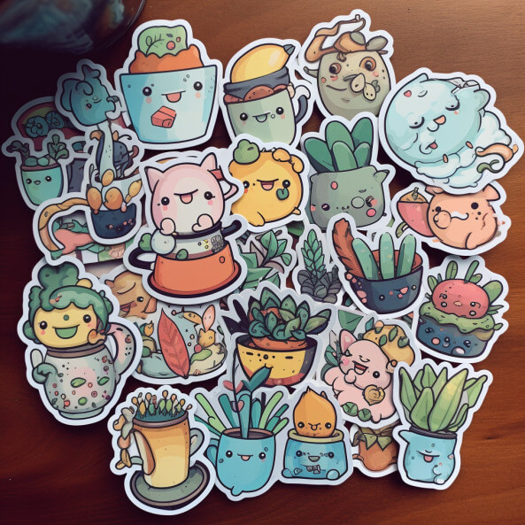 Hình dán sticker cute 4