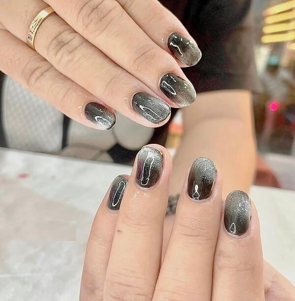 Mẫu mắt mèo nail 6