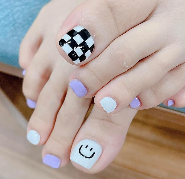 màu nail chân đẹp tôn da 3