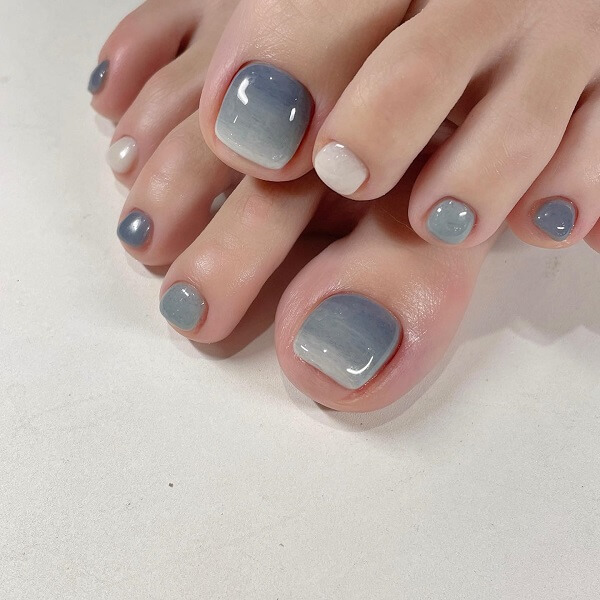 Những mẫu nail chân đẹp nhẹ nhàng 7