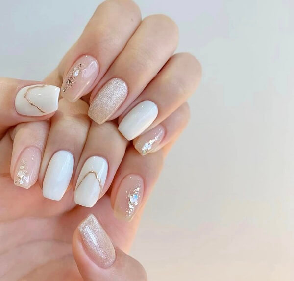 mẫu nail đơn giản cho học sinh 6