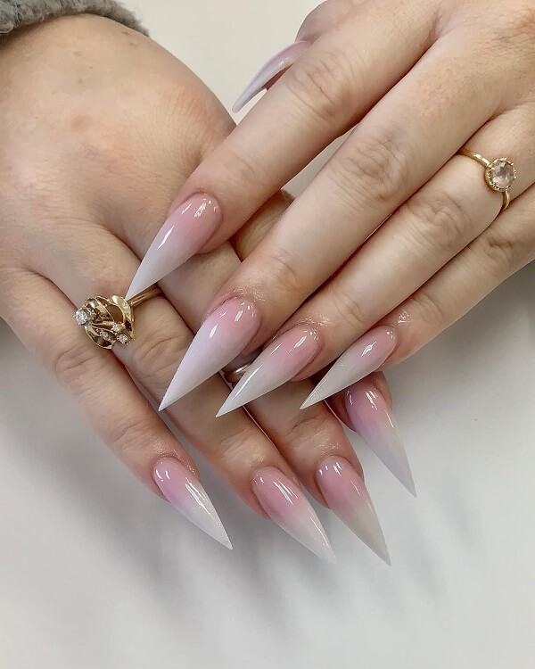 mẫu nail màu hồng pastel 11