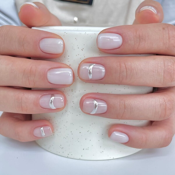 mẫu nail đơn giản nhẹ nhàng 4