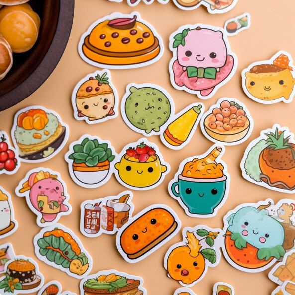 Sticker đồ ăn cute 2