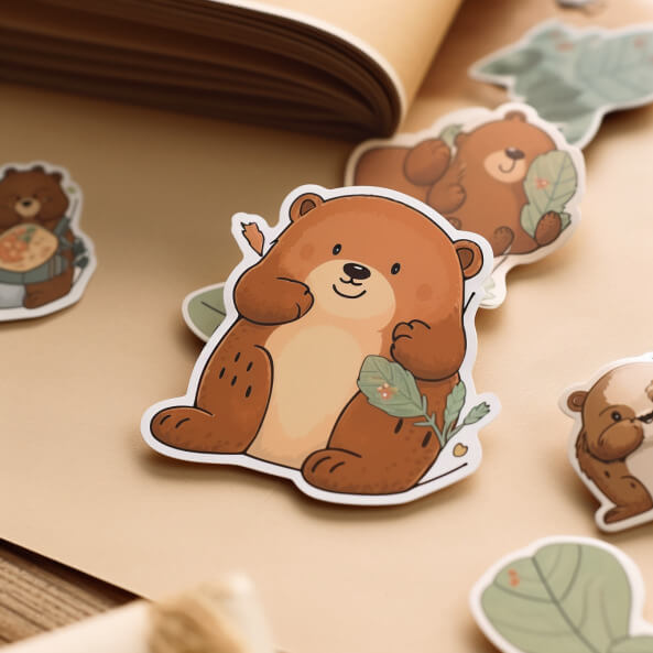 Sticker gấu cute 3