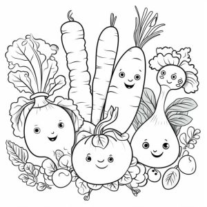 Tổng hợp 49+ Mẫu tranh tô màu rau củ quả cho bé tập tô