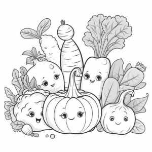 Tổng hợp 49+ Mẫu tranh tô màu rau củ quả cho bé tập tô