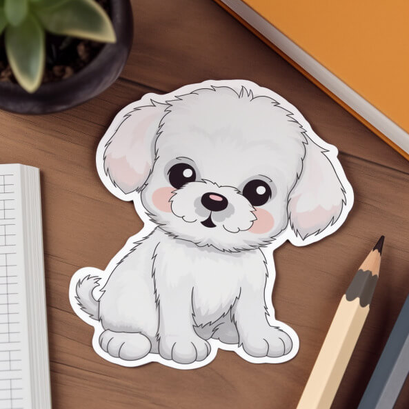 Tranh tô màu sticker cute 11