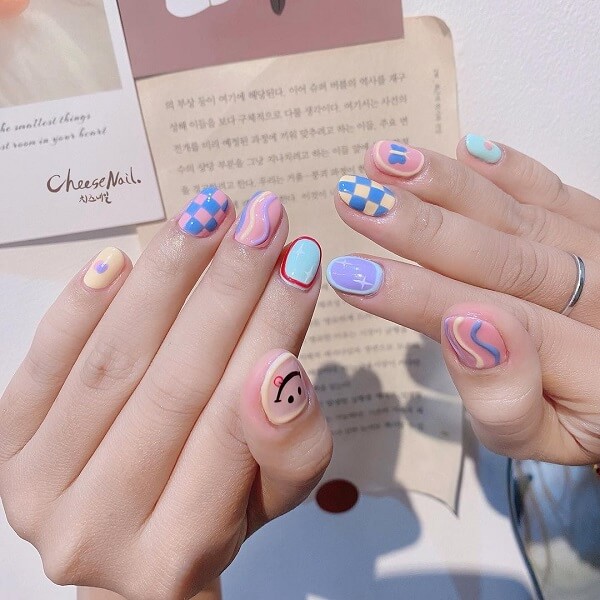 những mẫu nail hoạt hình dễ thương 1