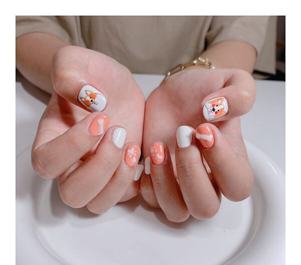 những mẫu nail hoạt hình dễ thương 3