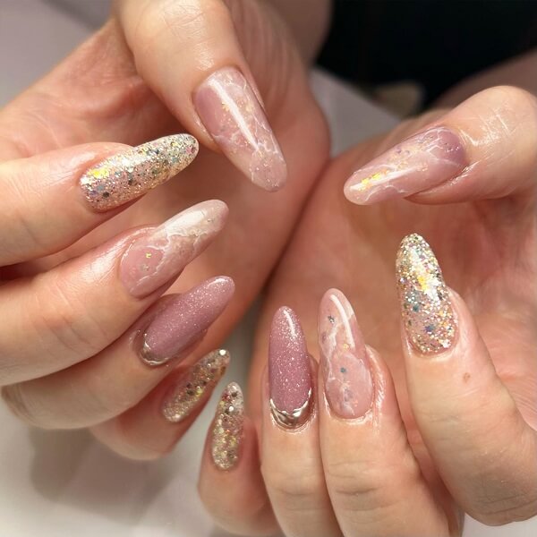 Nail lấp lánh kim tuyến 10