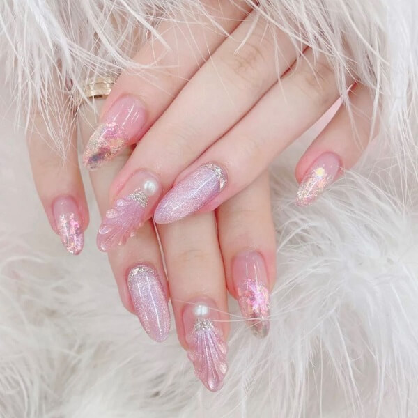 Nail lấp lánh kim tuyến 7