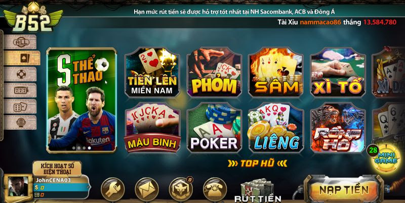 Các bước tham gia chơi game ở B52 Club