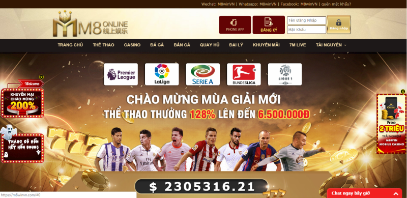 Giới thiệu về sảnh game casino M8win