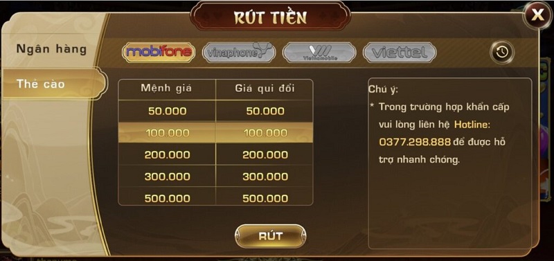 Hướng dẫn cách rút tiền đơn giản tại Iwin