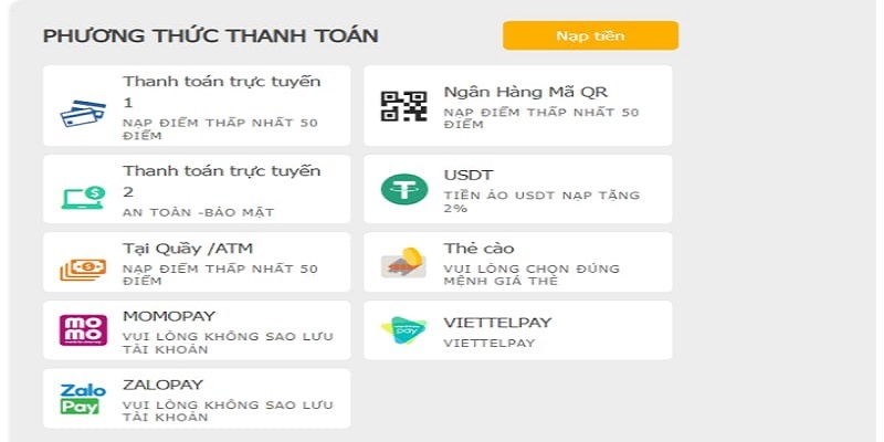 Hướng dẫn nạp tiền 789bet chỉ trong 5 phút