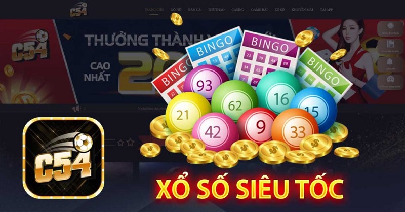 Hướng dẫn cách chơi Xổ số siêu tốc từ nhà cái C54