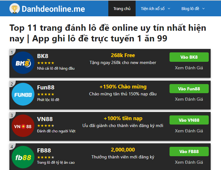 Kênh Đánh đề online MEZ được ra đời từ 2015 và rất được tin tưởng 