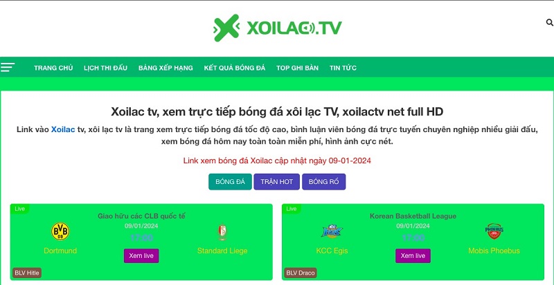 Các trận cầu gây cấn nhất đều có mặt tại Xôi Lạc TV