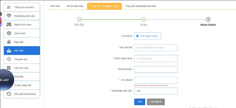 Hướng dẫn cách thực hiện rút lợi nhuận