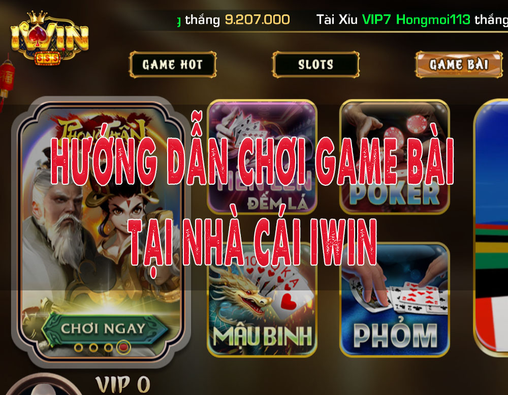 Hướng dẫn chơi game bài tại nhà cái iWin: Bí kíp tăng tỷ lệ thắng