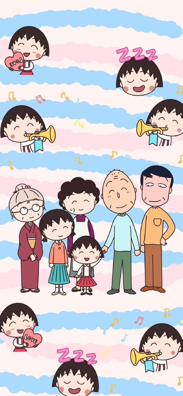 Hình nền Chibi Maruko-chan cho iphone 7