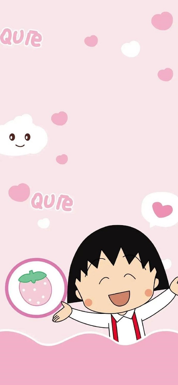 Hình nền Chibi Maruko-chan cho iphone 9