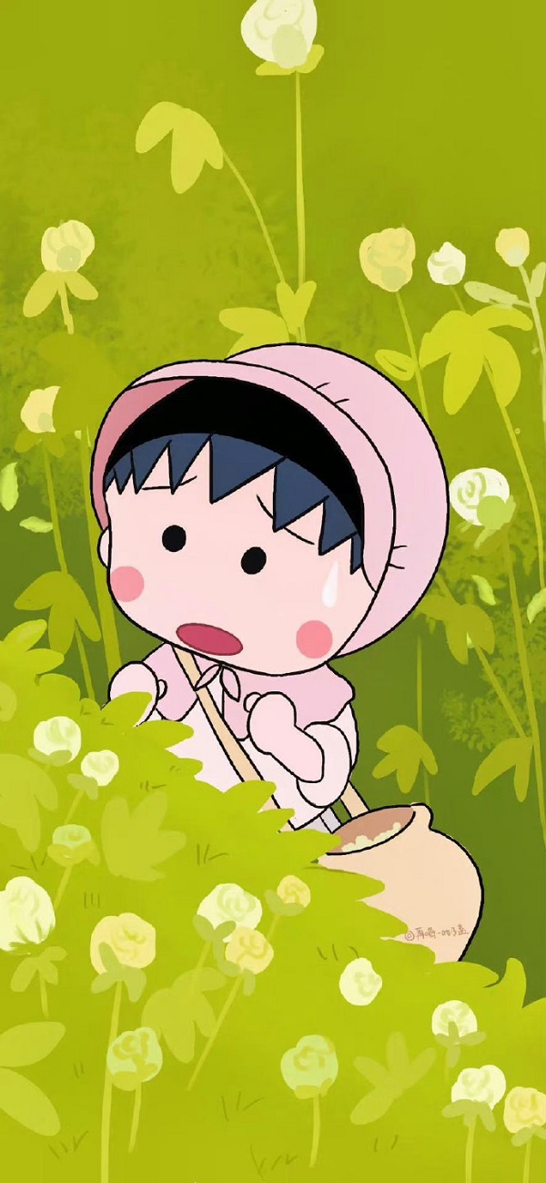 Hình nền Chibi Maruko-chan dễ thương 3