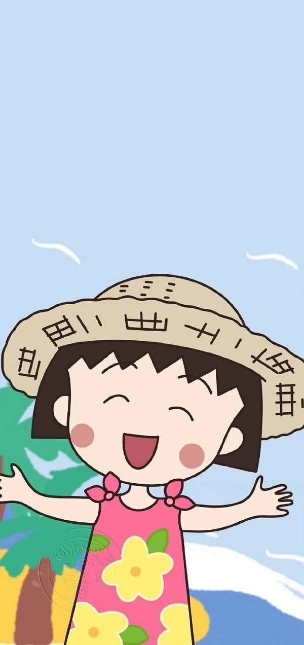 Hình nền Chibi Maruko-chan dễ thương 7