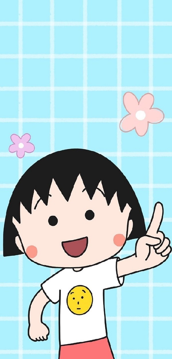 Hình nền Chibi Maruko-chan dễ thương 8