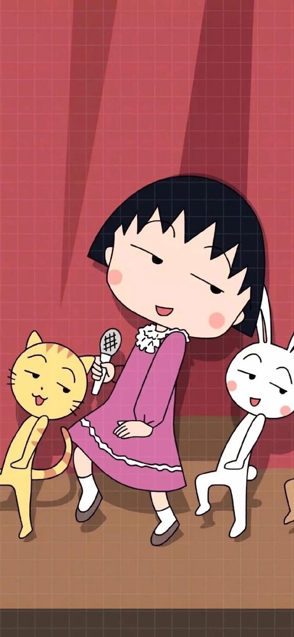 Hình nền Chibi Maruko-chan dễ thương 9