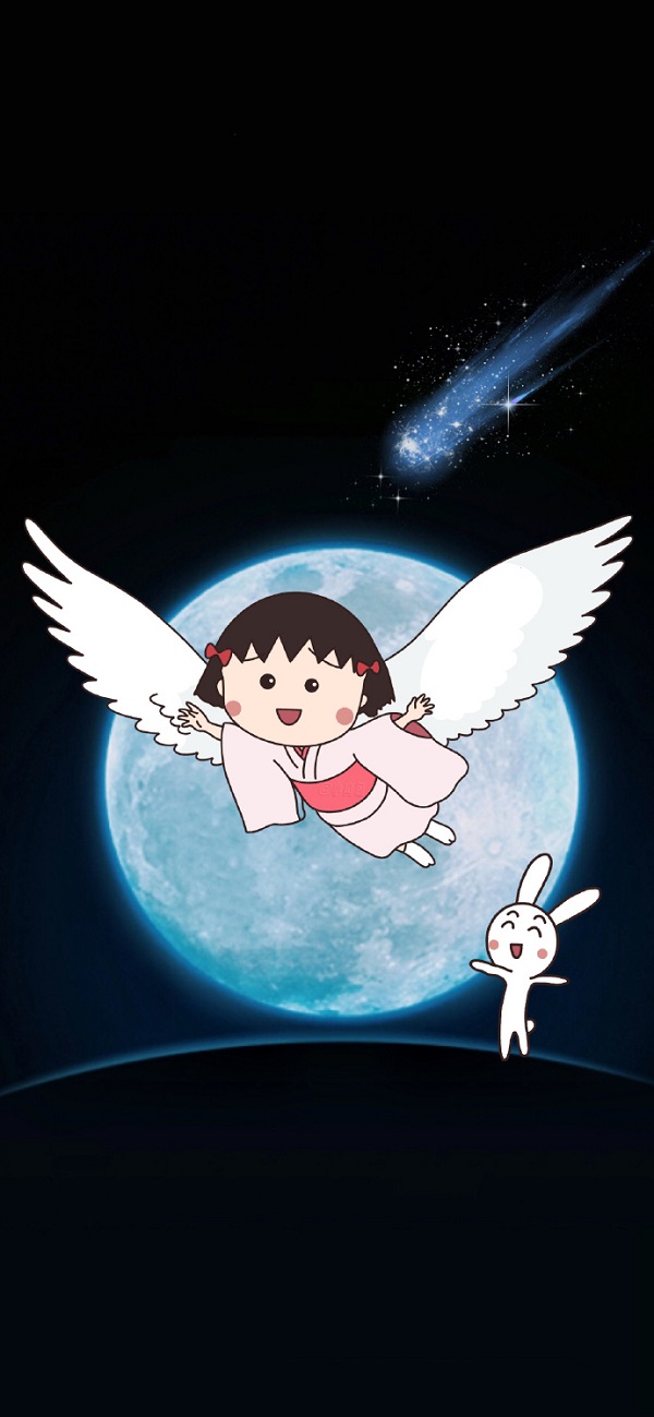 Hình nền Chibi Maruko-chan dễ thương 1