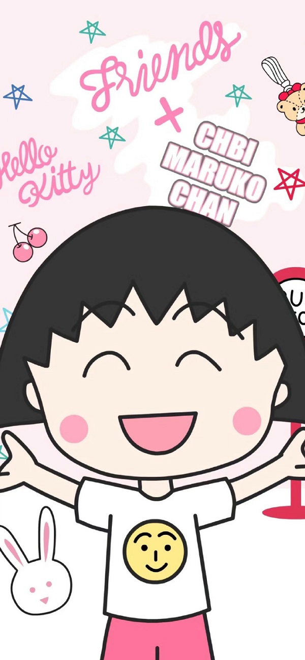 Hình nền Chibi Maruko-chan dễ thương 17