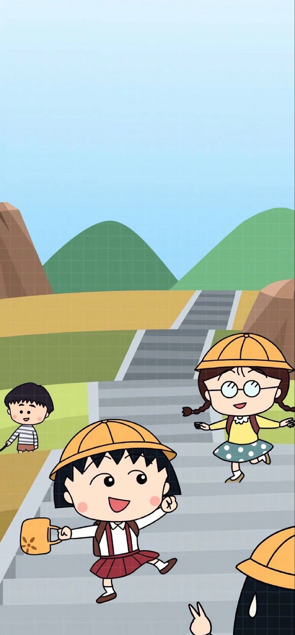 Hình nền Chibi Maruko-chan dễ thương 18