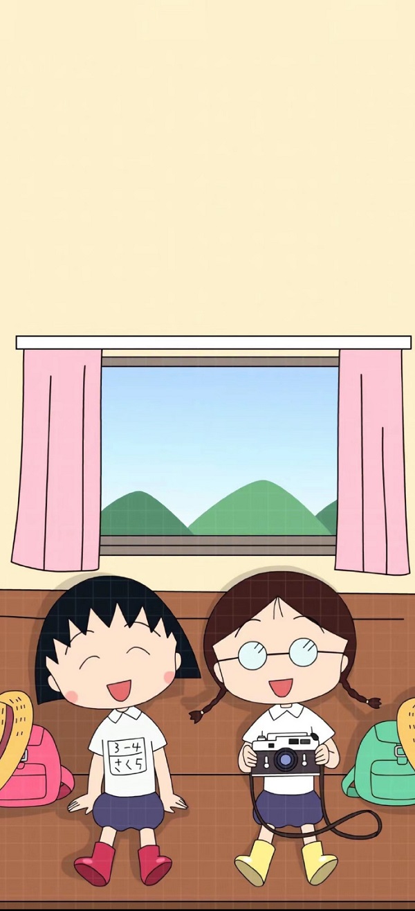 Hình nền Chibi Maruko-chan dễ thương 21