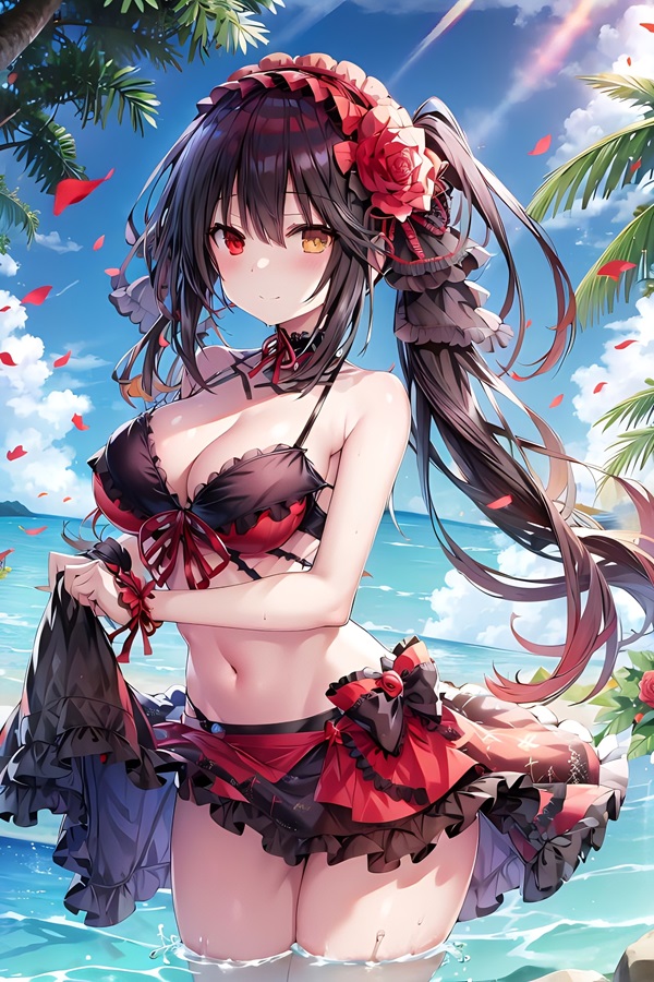 Ảnh Tokisaki Kurumi bikini 16