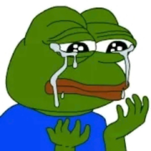 Meme frog sad​ 11