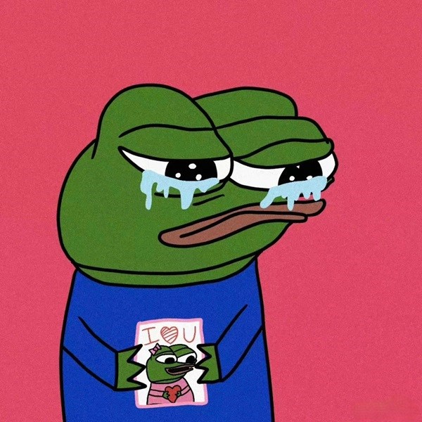 Meme frog sad​ 13