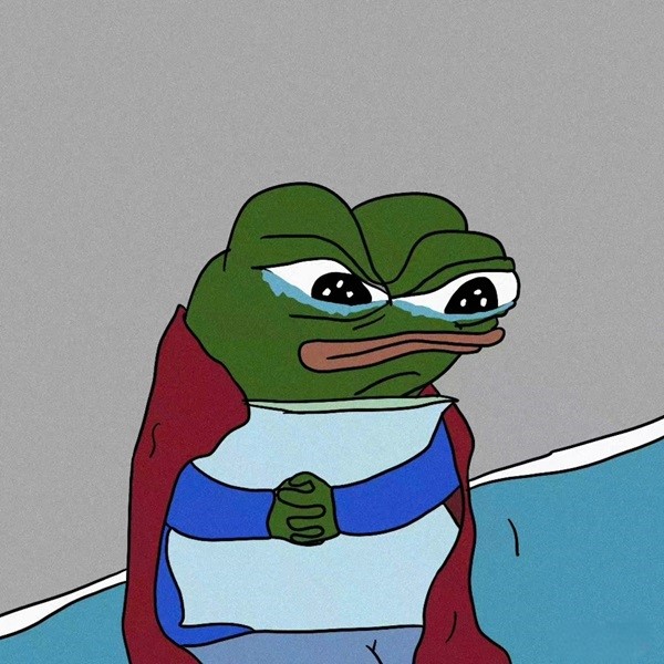 Meme frog sad​ 14