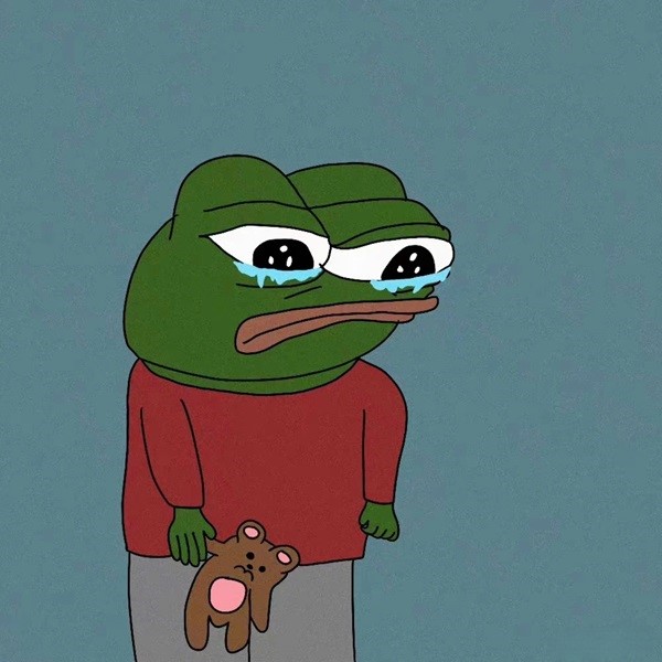 Meme frog sad​ 15