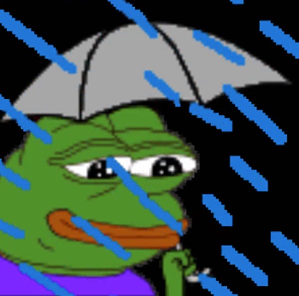 Meme frog sad​ 3